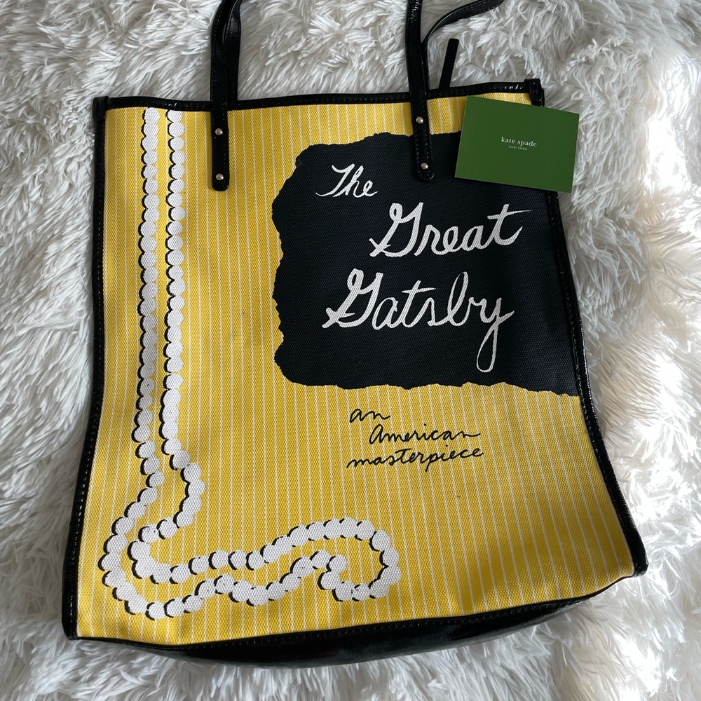 SOLD Kate Spade Rare Great Gatsby Tote - Picture 6 of 13